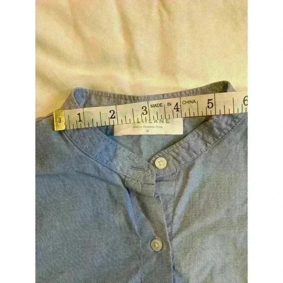 Everlane Boxy Long Sleeve Button Down Tunic Size 00 Oversized Light Blue. Casual - Picture 7 of 8